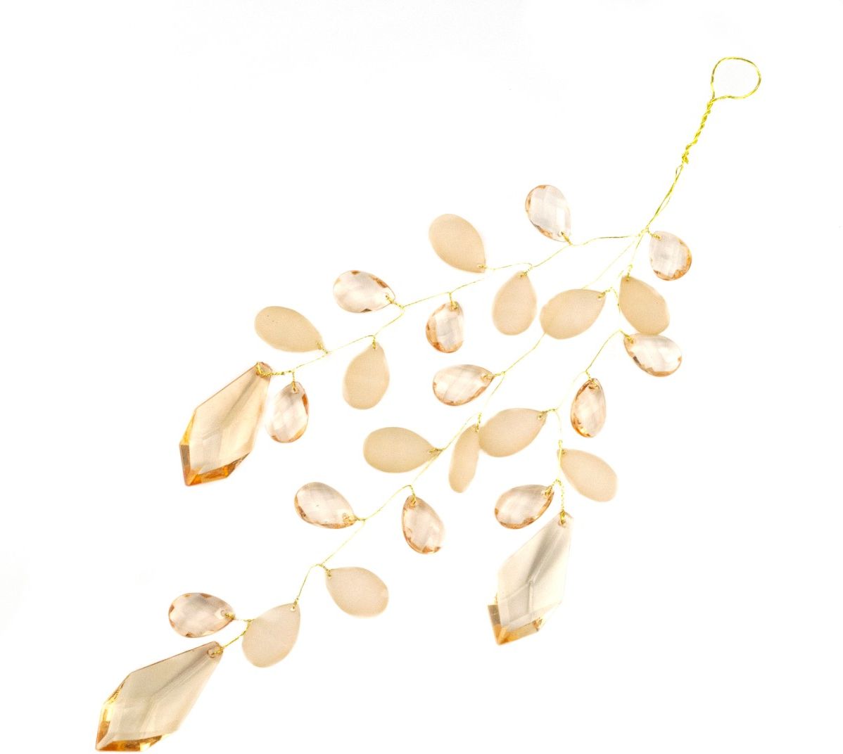 Изображение товара Топпер кристаллы DECOLINE н33см шампань