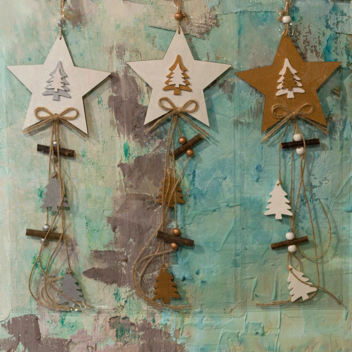 Изображение товара Украшение звезда DECOLINE h13,5 см новогодний