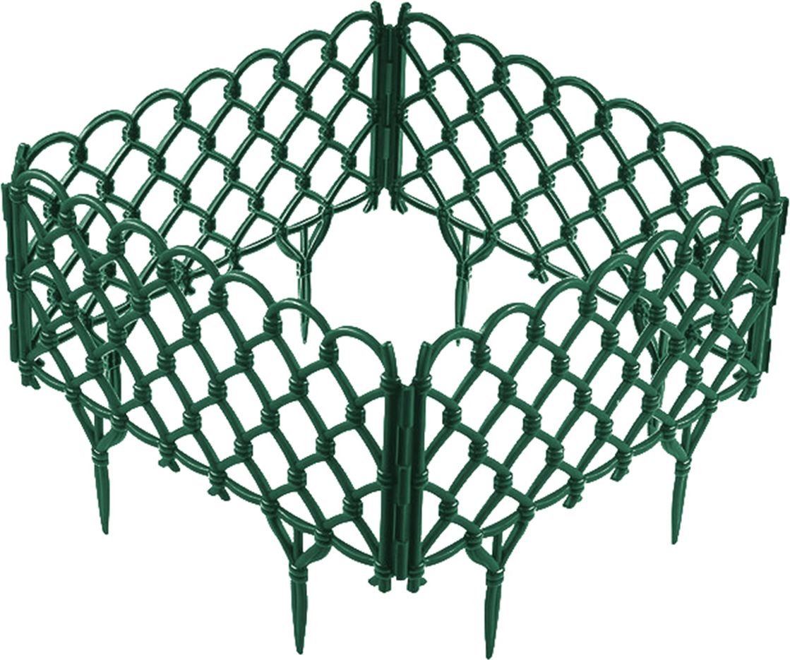 Изображение товара Ограждение садовое Дачная Мозаика Фаберже 15244 темно-зеленый 280х0,5х28 см.