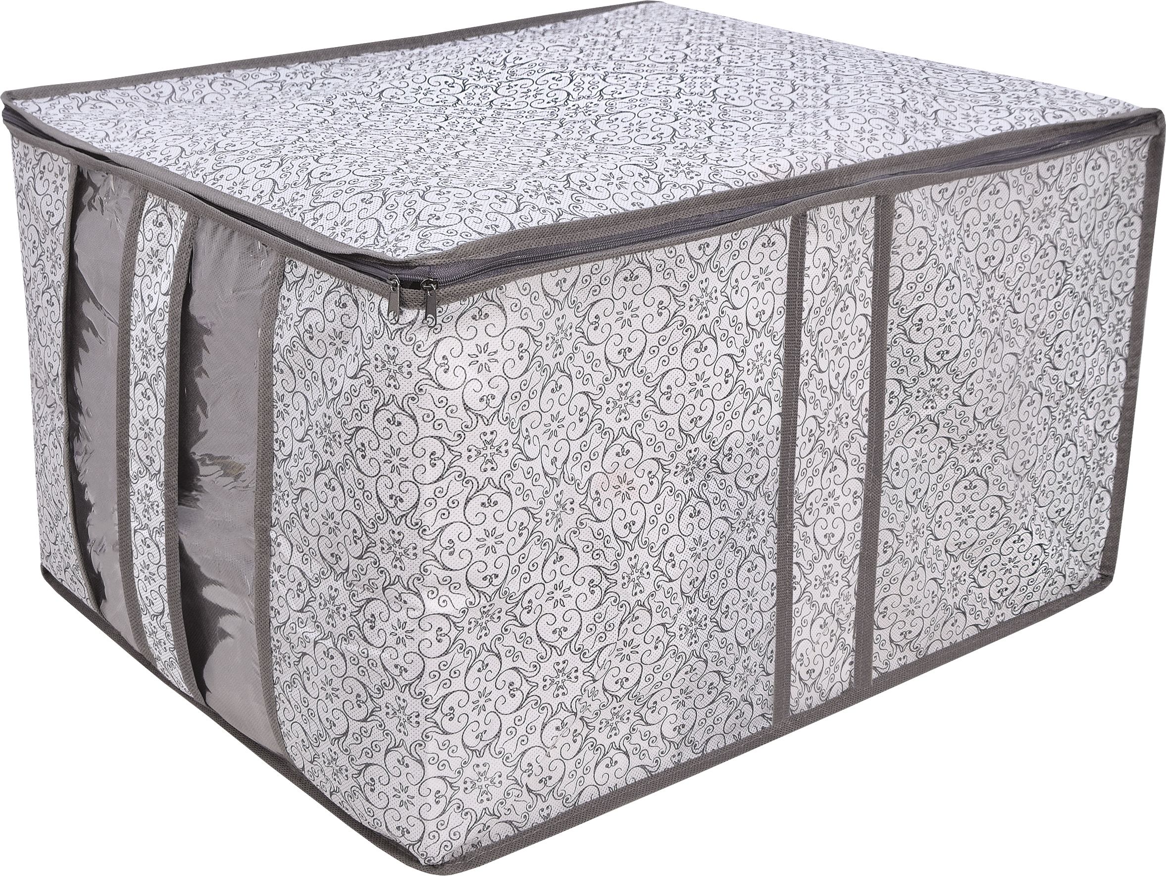 Изображение товара Кофр для одеял и подушек BUTLER 005.22 серый 60х50х35см практичный органайзер