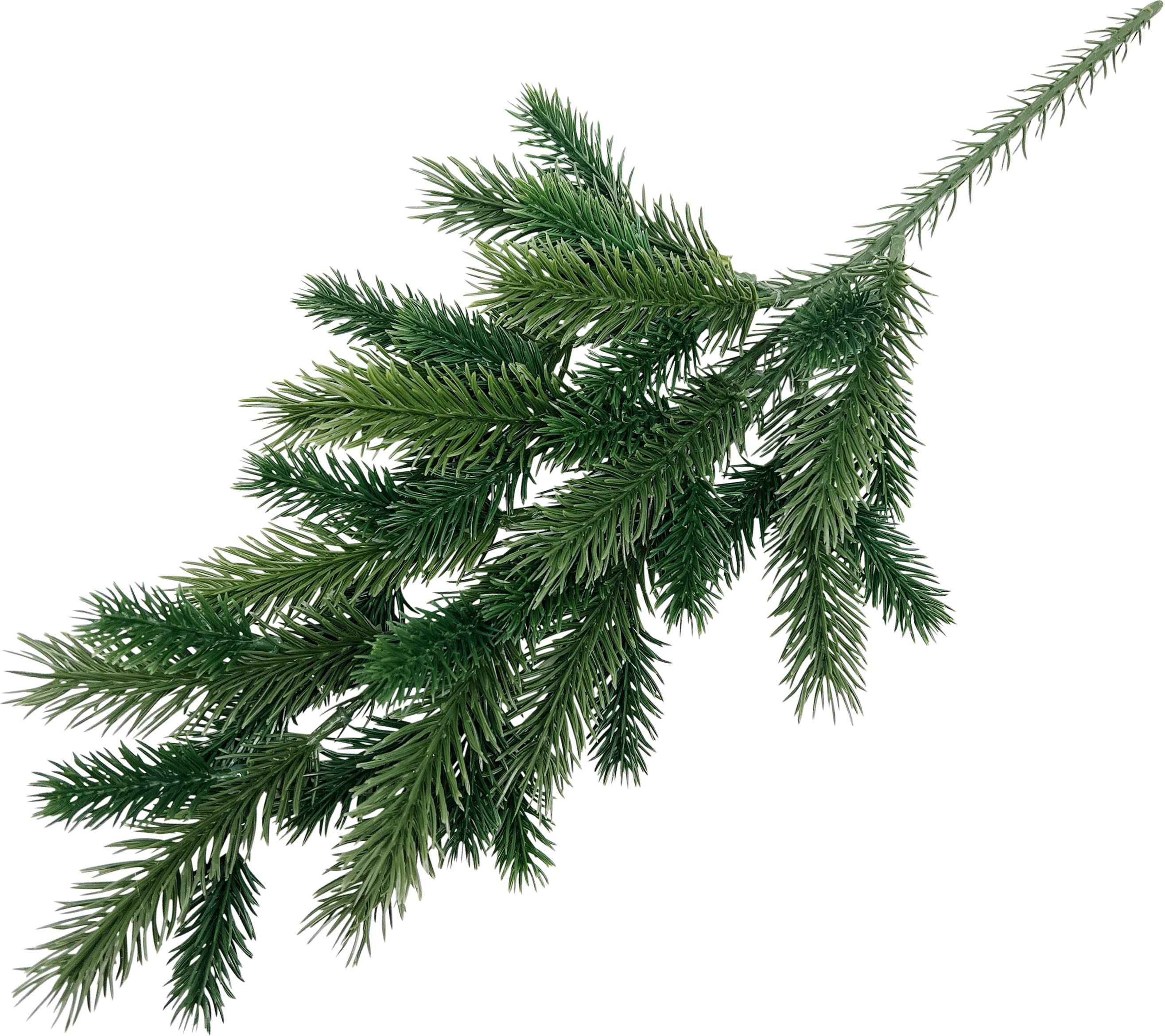 Изображение товара Декоративная ветка литая twig1-1 для интерьера 50 см зеленая