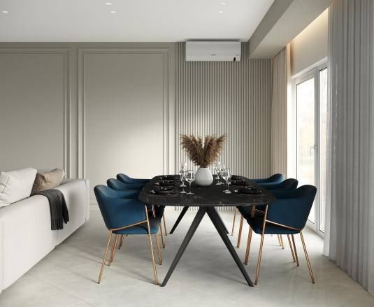 Изображение товара Керамогранит Laparet Prism Grey бетон, цемент 80х80 см. лаппатированный