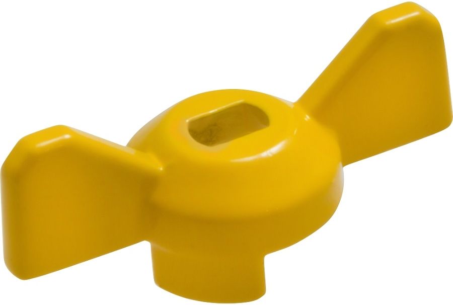 Изображение товара Ручка-бабочка усиленная, для крана ЖЕЛТАЯ, 1/2"-3/4", MP-У