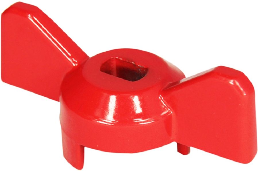 Изображение товара Ручка-бабочка усиленная, для крана КРАСНАЯ, 1/2"-3/4", MP
