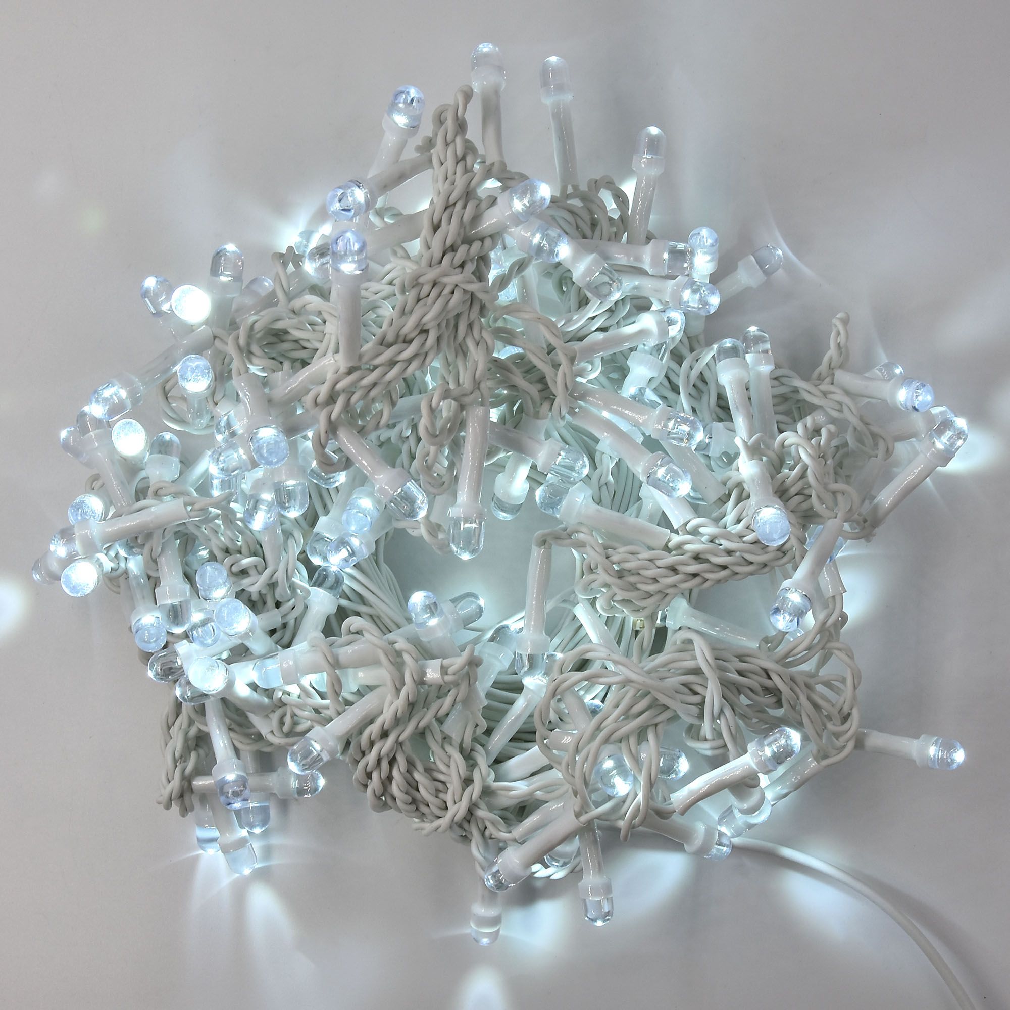 Изображение товара Гирлянда универсальная занавес Glos 140 LED белый 2 м