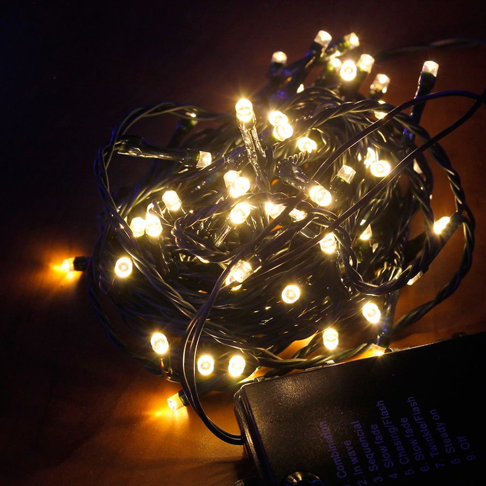 Изображение товара Гирлянда внешняя нить 120 LED белый 12 м для улицы и декора