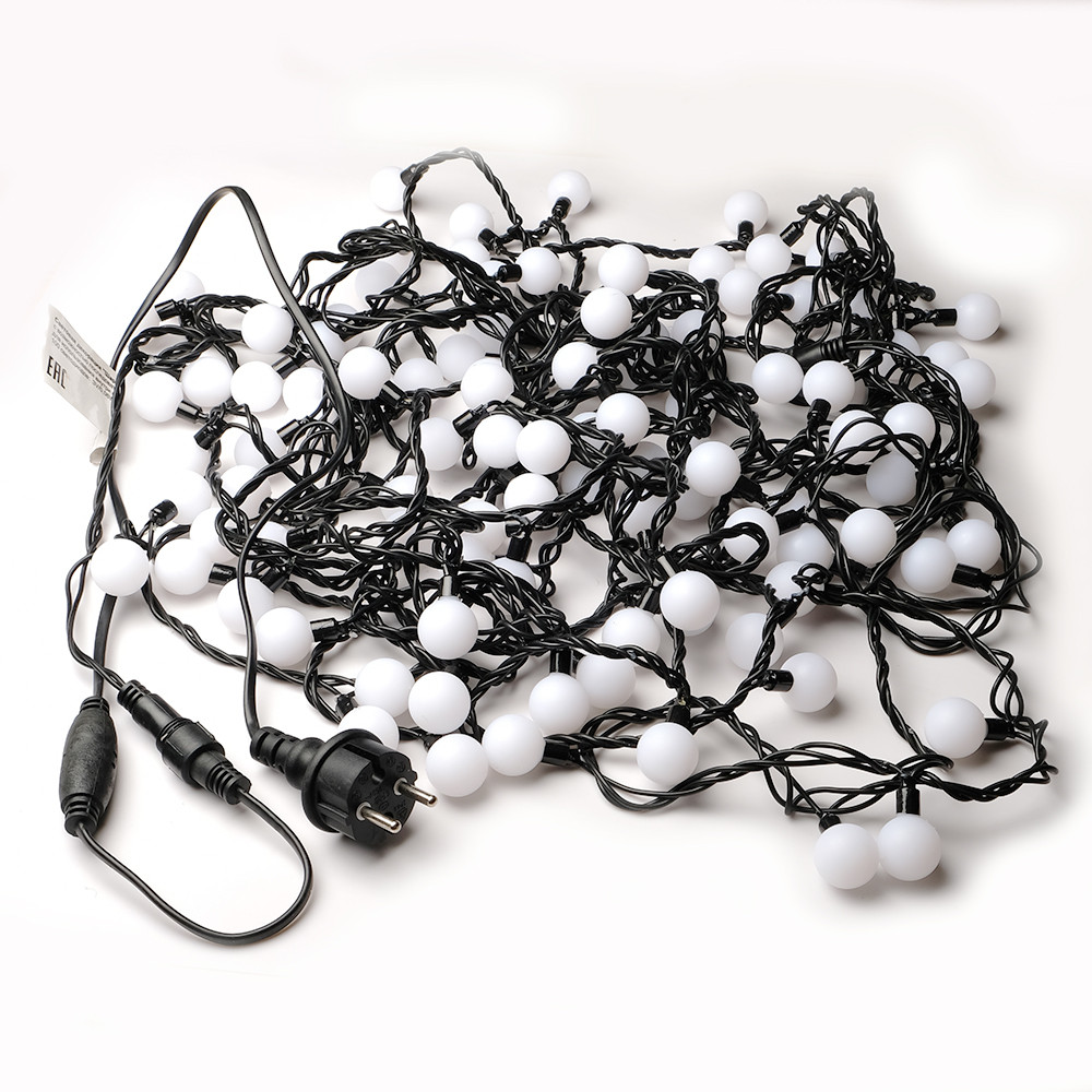 Изображение товара Гирлянда внешняя шарики SH LIGHTS 70 LED 10 м белого цвета