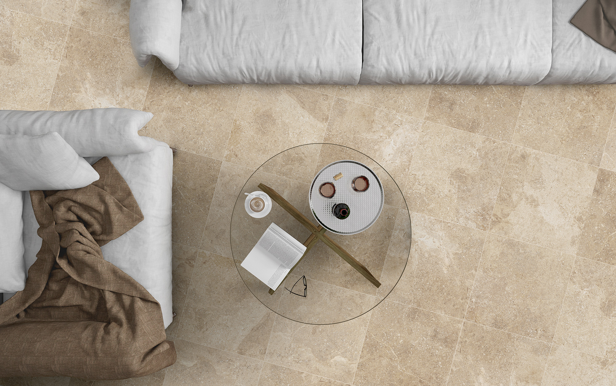 Изображение товара Керамогранит Global Tile Aventin Ср-Бежевый 41,2х41,2 см для влажных помещений, 1,7 м2