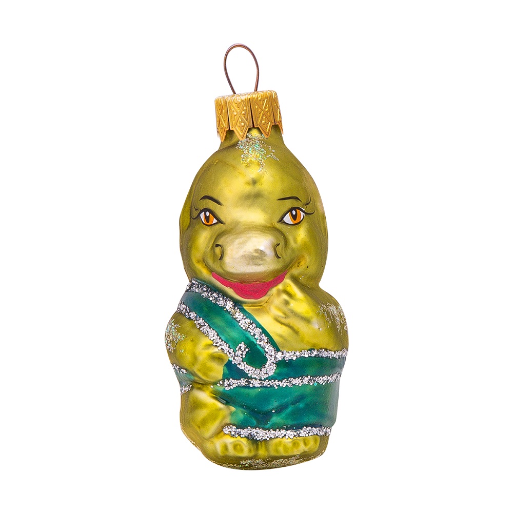 Изображение товара УКРАШЕНИЕ БЕЛОЧКА С ЗВЕЗДОЧКОЙ СТЕКЛО