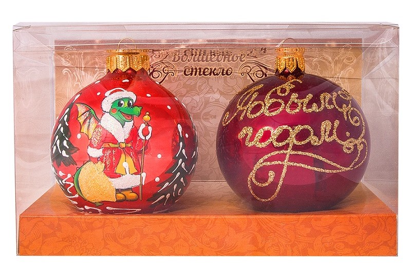 Изображение товара ШАР СИМВОЛ ГОДА №1 СТЕКЛО