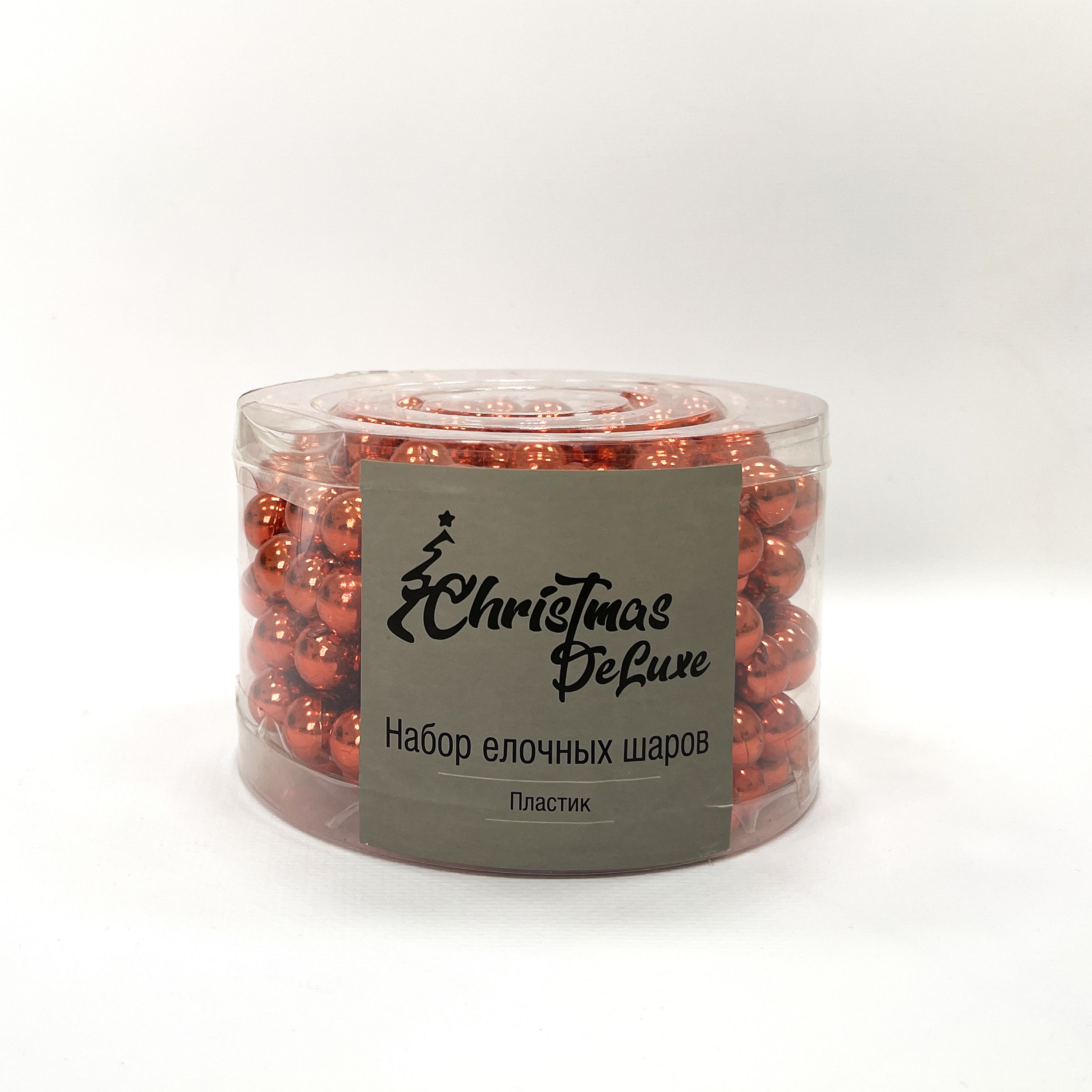 Изображение товара БУСЫ НА ЕЛКУ Ø 1,4 СМ КРАСНЫЕ 500 СМ ПЛАСТИК