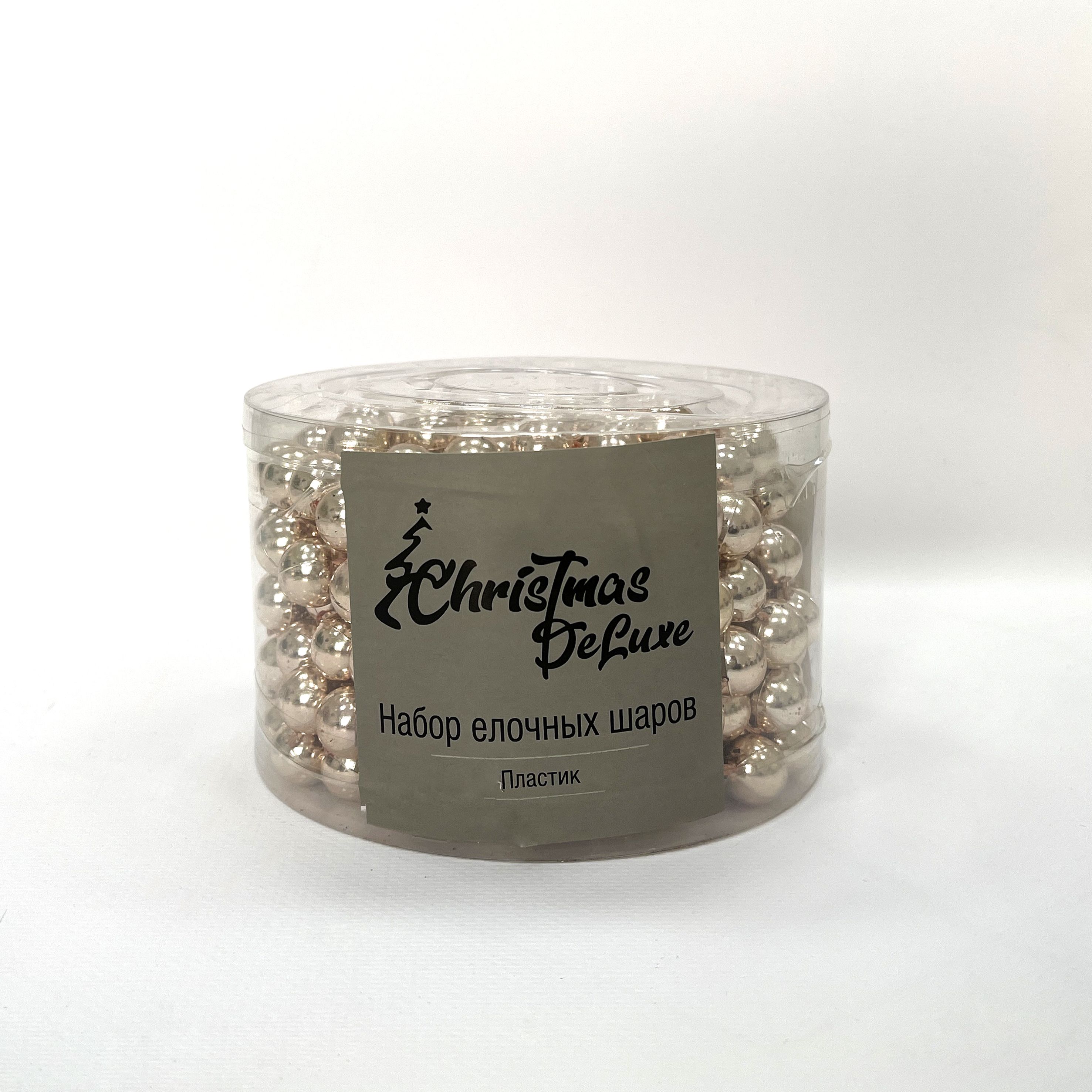 Изображение товара БУСЫ НА ЕЛКУ Ø 1,4 СМ РОЗОВОЕ ЗОЛОТО 500 СМ ПЛАСТИК