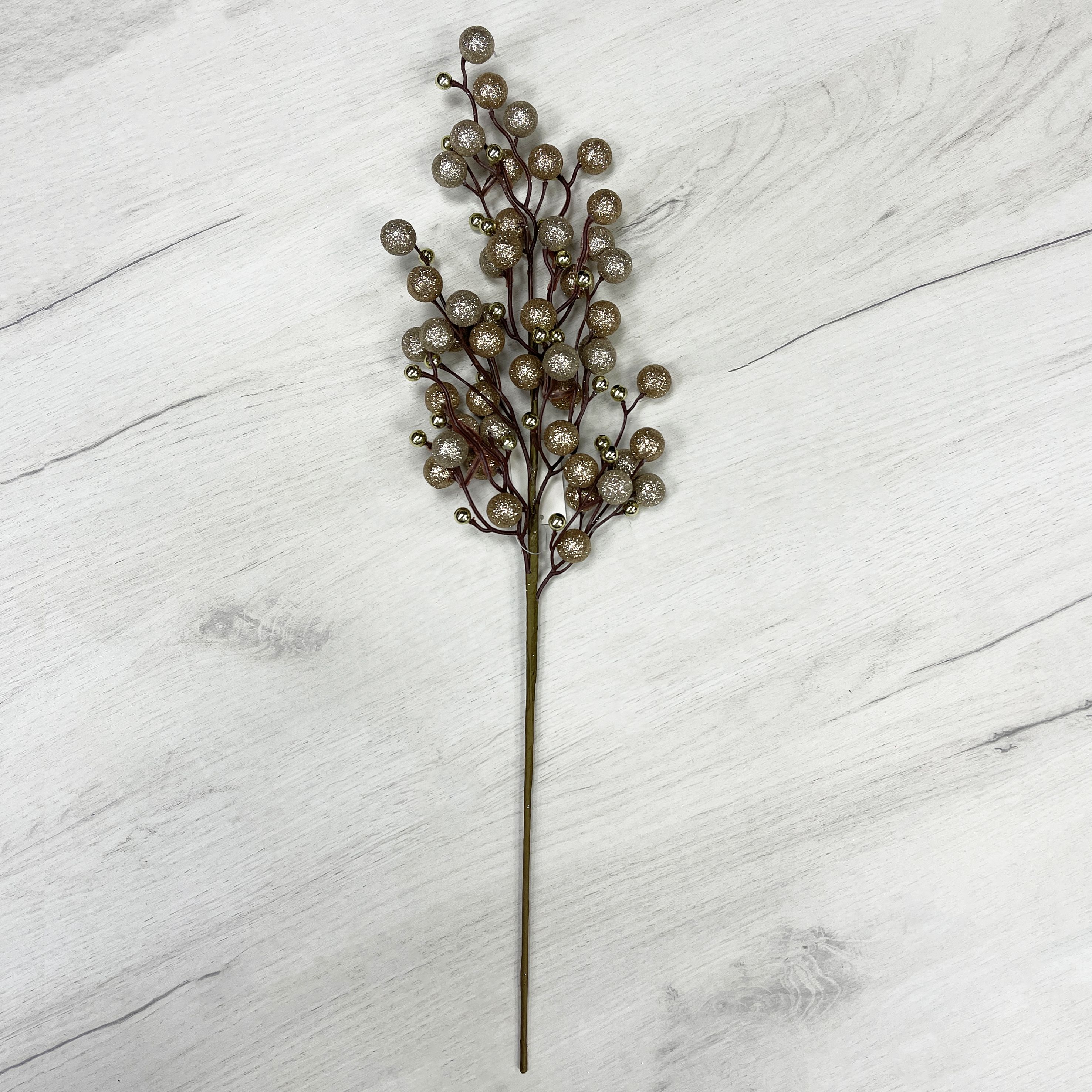 Изображение товара ВЕТОЧКА С ЯГОДАМИ 60 СМ ЗОЛОТАЯ