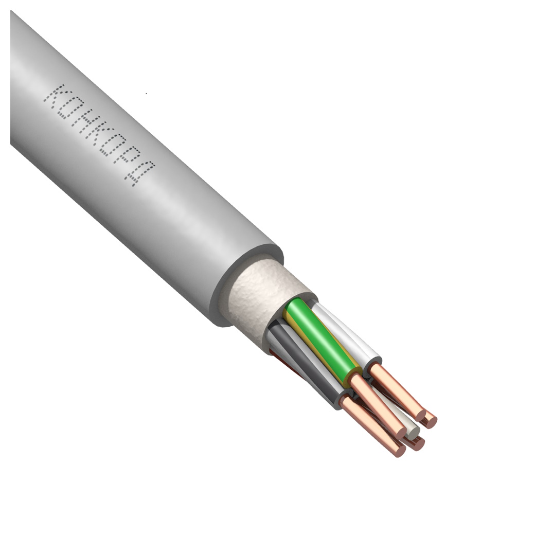 Изображение товара Кабель силовой ГОСТ NUM 5x2,5-0,66 50 м для стационарных установок