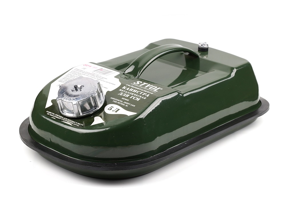 Изображение товара Канистра STVOL 5 л металлическая горизонтальная для горючих жидкостей