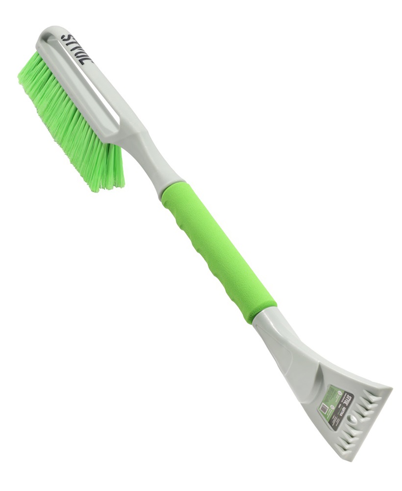 Изображение товара Щетка для снега и льда STVOL с мягкой щетиной и скребком недорого