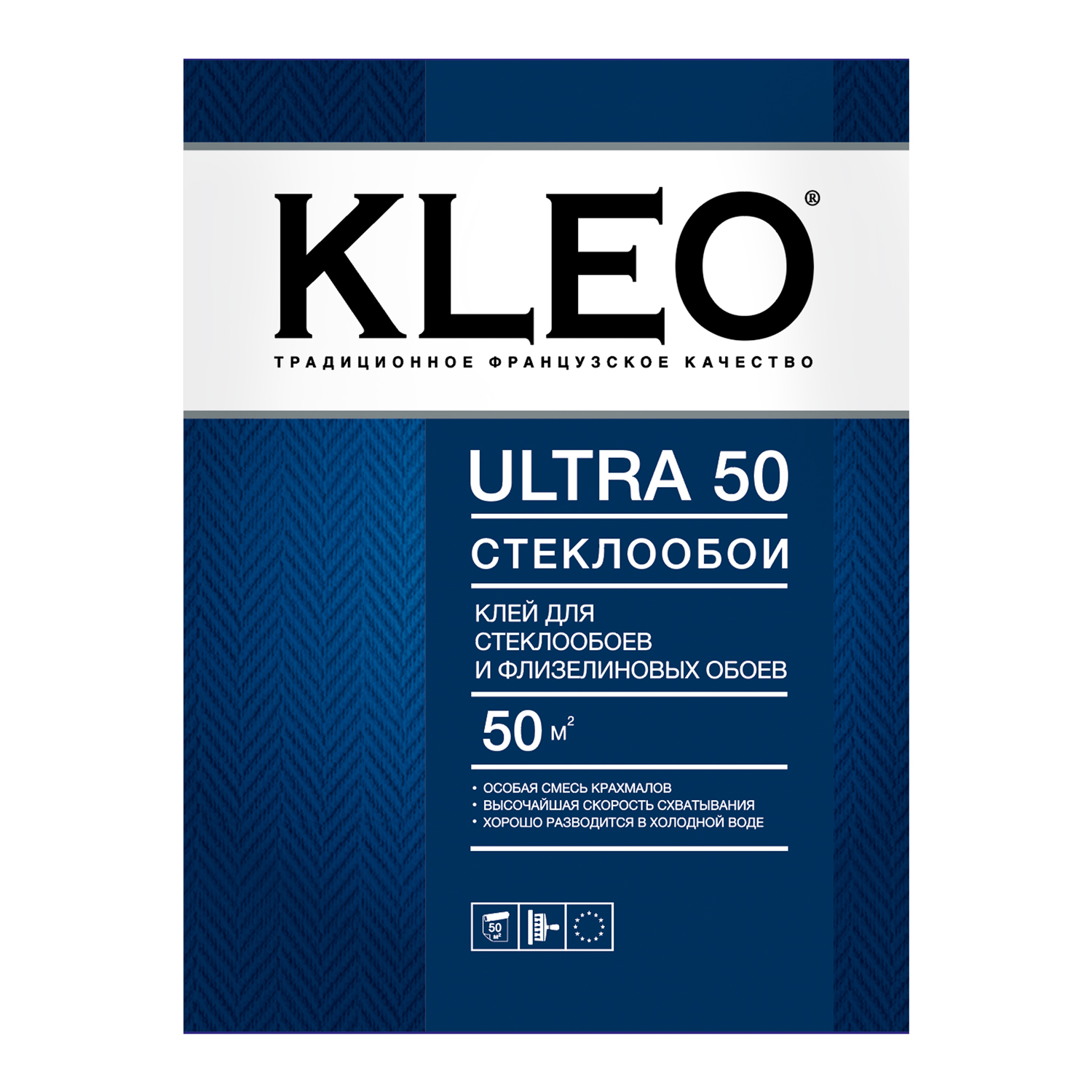 Изображение товара Обойный клей KLEO ULTRA 50 для стеклообоев и флизелиновых обоев 500г