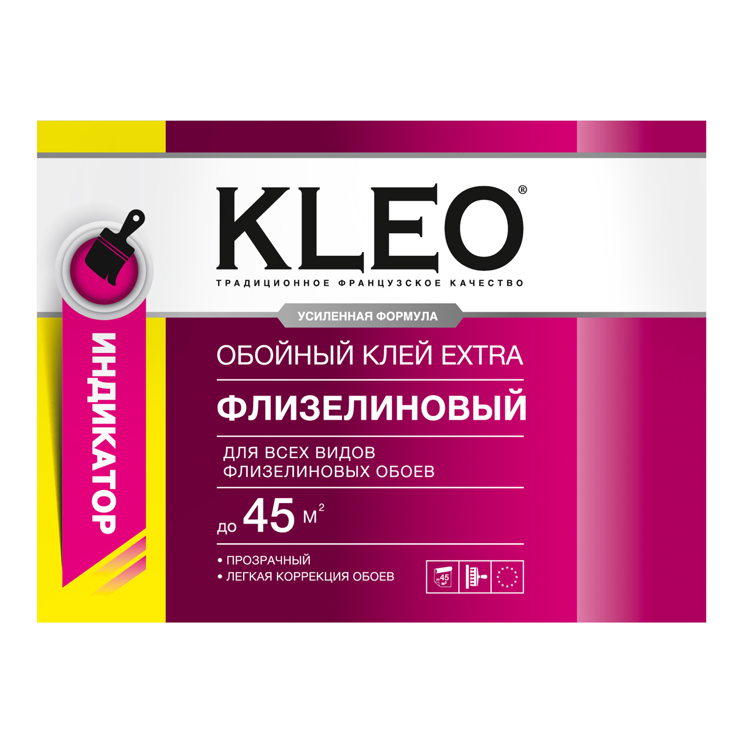Изображение товара KLEO EXTRA 45 с индикатором, клей для флизелиновых обоев, 320г