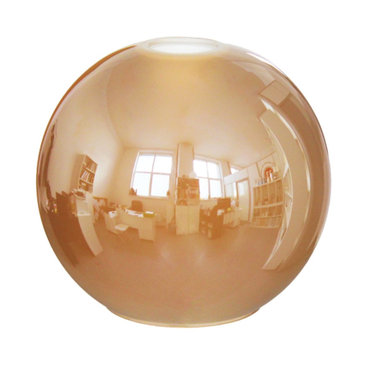 Изображение товара Плафон стеклянный янтарный 180х160 мм серия 33 Идеи