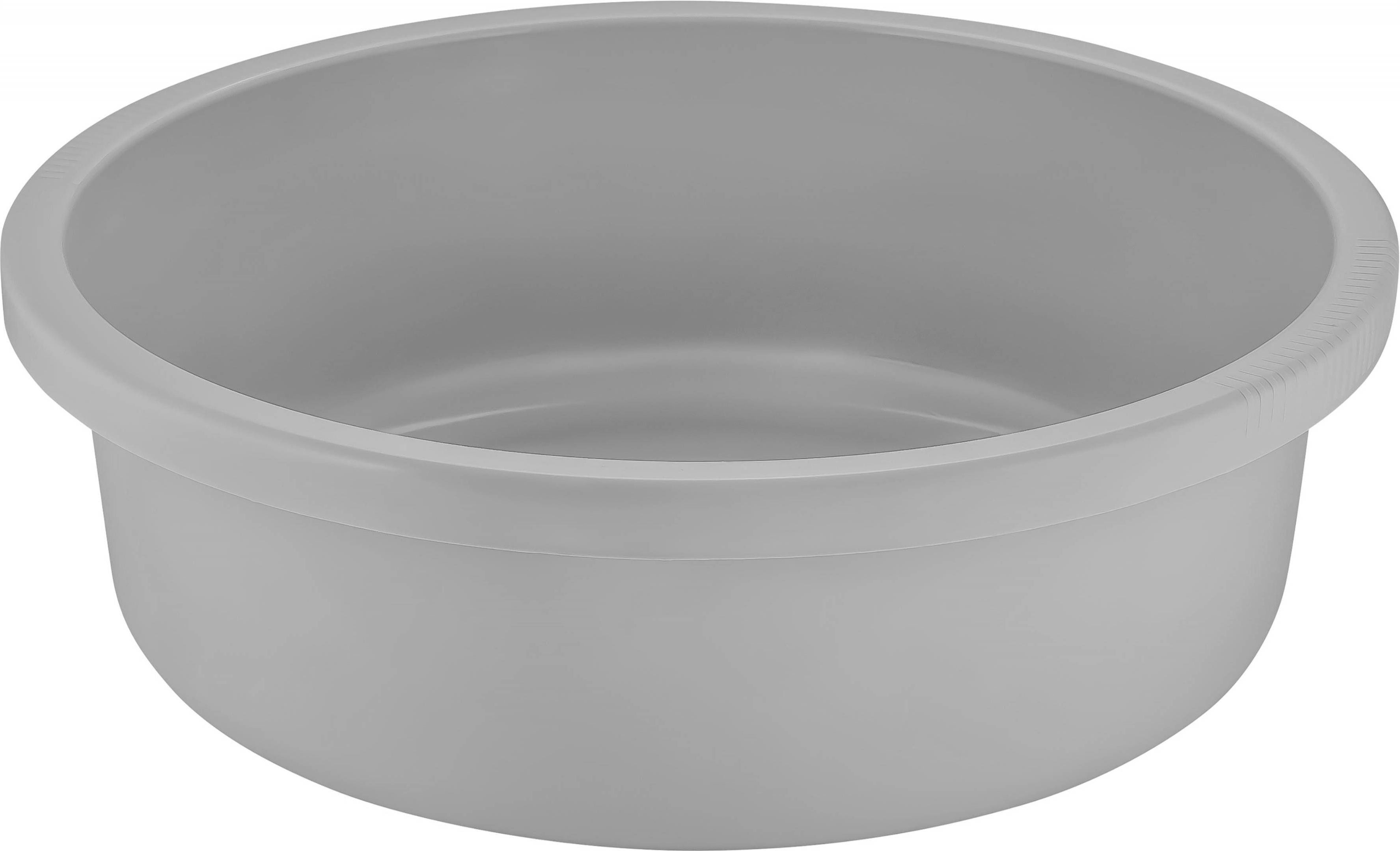 Изображение товара Таз Plast Team круглый 18л серый шторм универсальный легкий и прочный