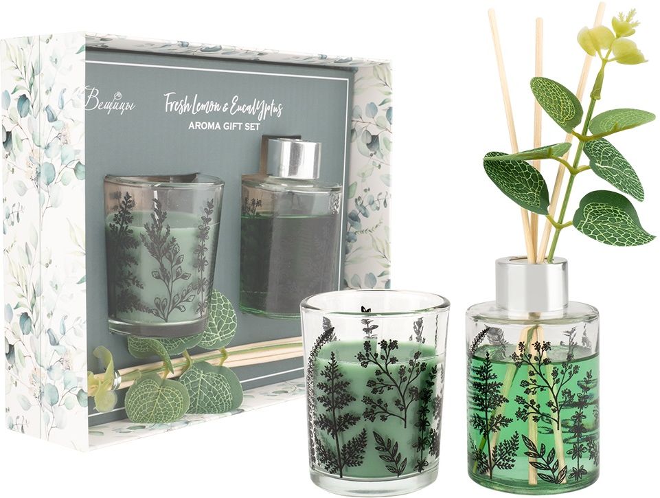 Изображение товара Арома сет FRESH LEMON & EUCALYPTUS, ароматерапия, набор для помещения