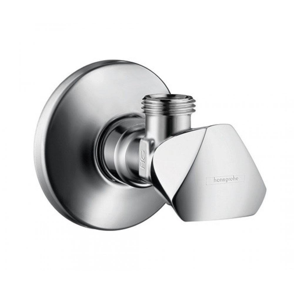 Изображение товара Угловой вентиль Hansgrohe хром G ½ G ⅜ латунь универсальный