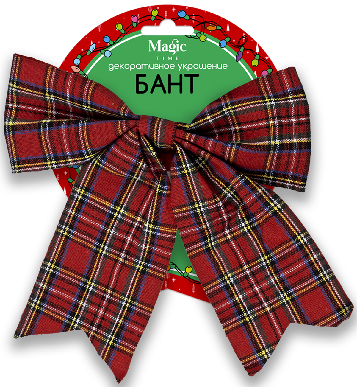 Изображение товара Новогоднее украшение БАНТ Клетка из полиэстера 1 шт яркое праздничное украшение