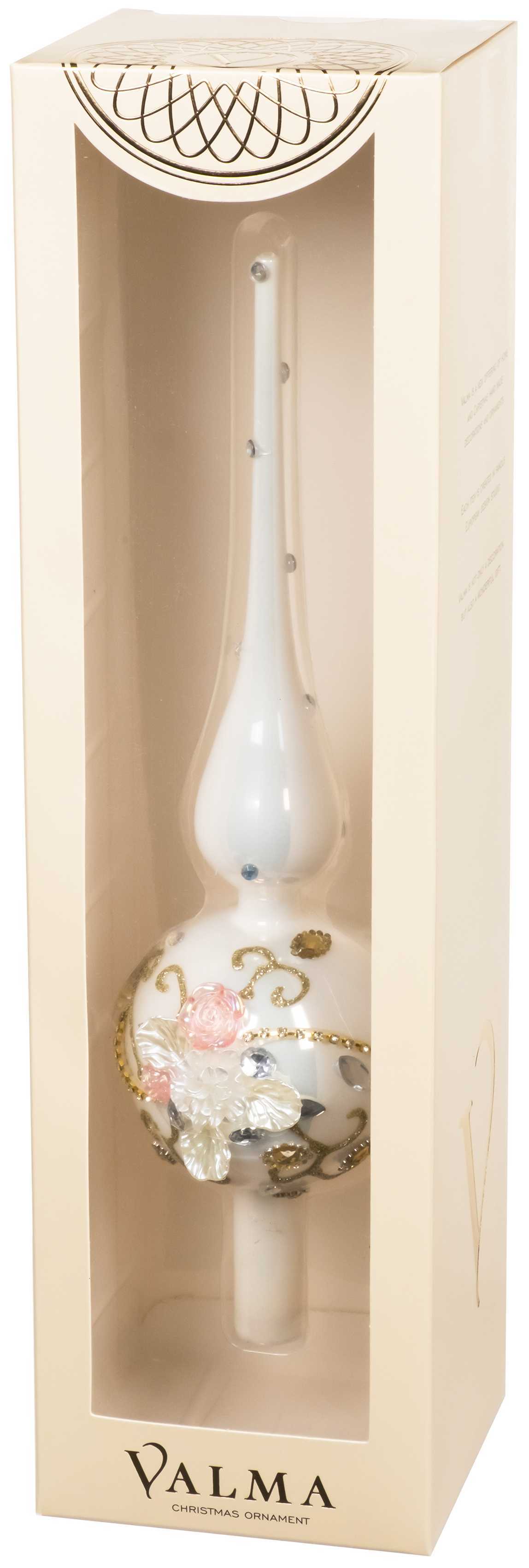 Изображение товара Новогоднее украшение Верхушка на елку 31 см Белый