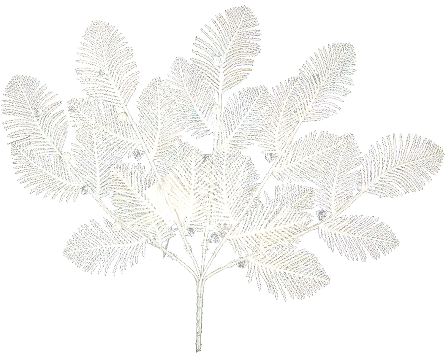 Изображение товара Интерьерное украшение в виде ветки из полиэтилена и металла 380х15х300