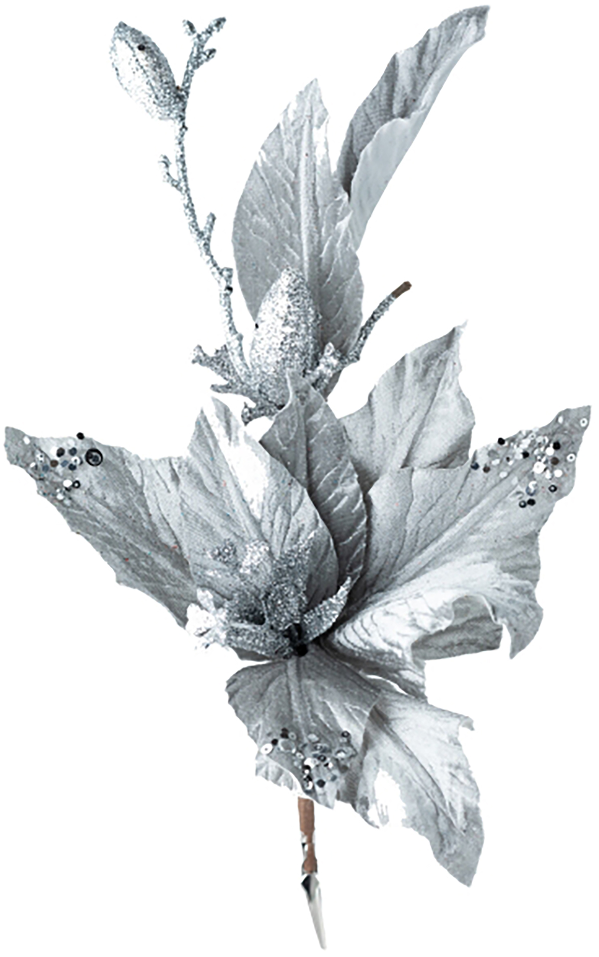 Изображение товара Новогоднее ёлочное украшение Цветок пастель из полиэстер 36 см