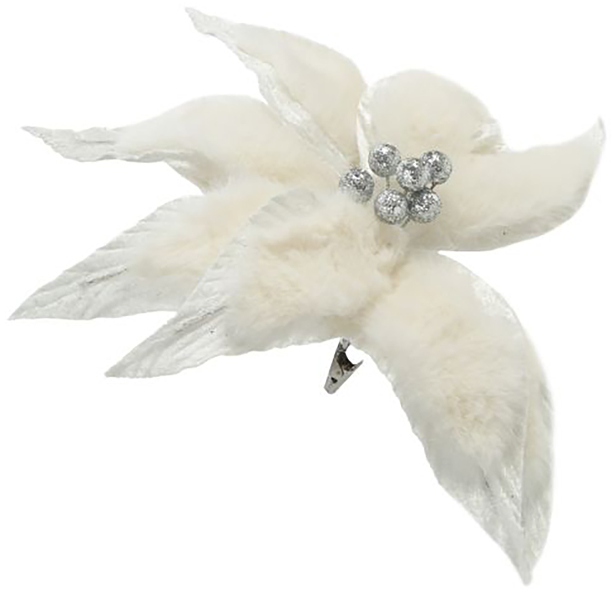 Изображение товара Новогоднее ёлочное украшение 28 см из полиэстера с клипсой