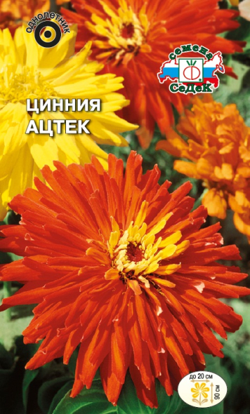Изображение товара Семена цинния ацтек