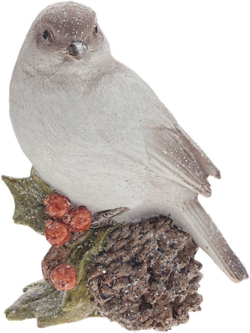 Изображение товара Декоративная фигурка Птичка, 11x7x13, 5 см, белая - подарок и украшение