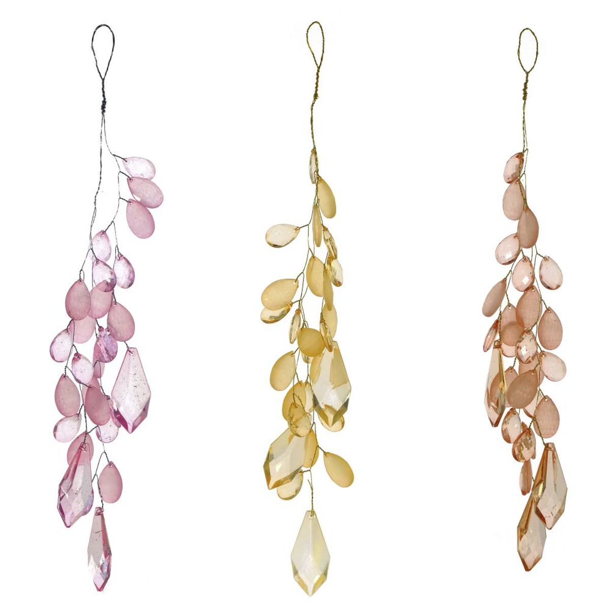 Изображение товара Декоративная ветка для новогоднего декора пластиковая 33 см многоцветная