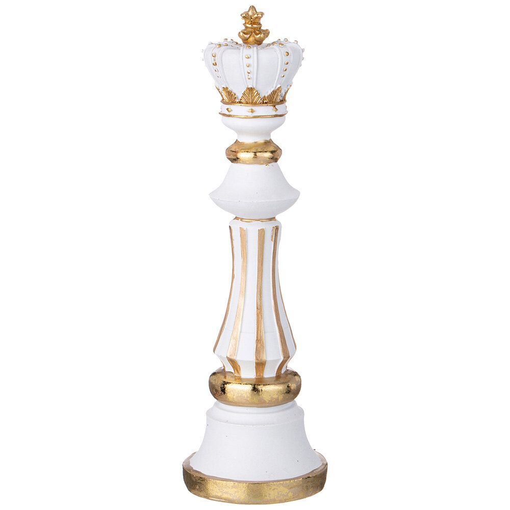 Изображение товара Фигурка Lefard Королева бело-золотой 11,5x11,5x26 см декоративная