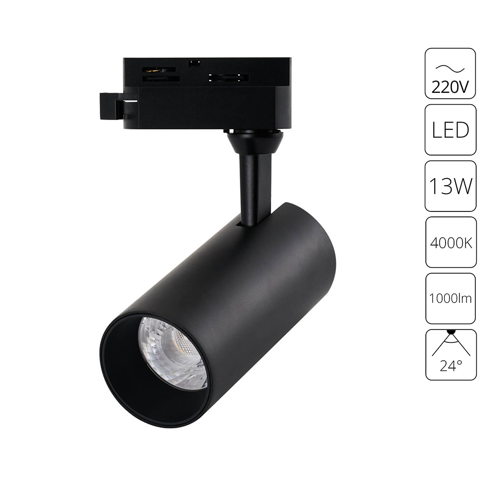 Изображение товара Трековый светильник Regulus Arte Lamp IP20 A4568PL-1BK черный