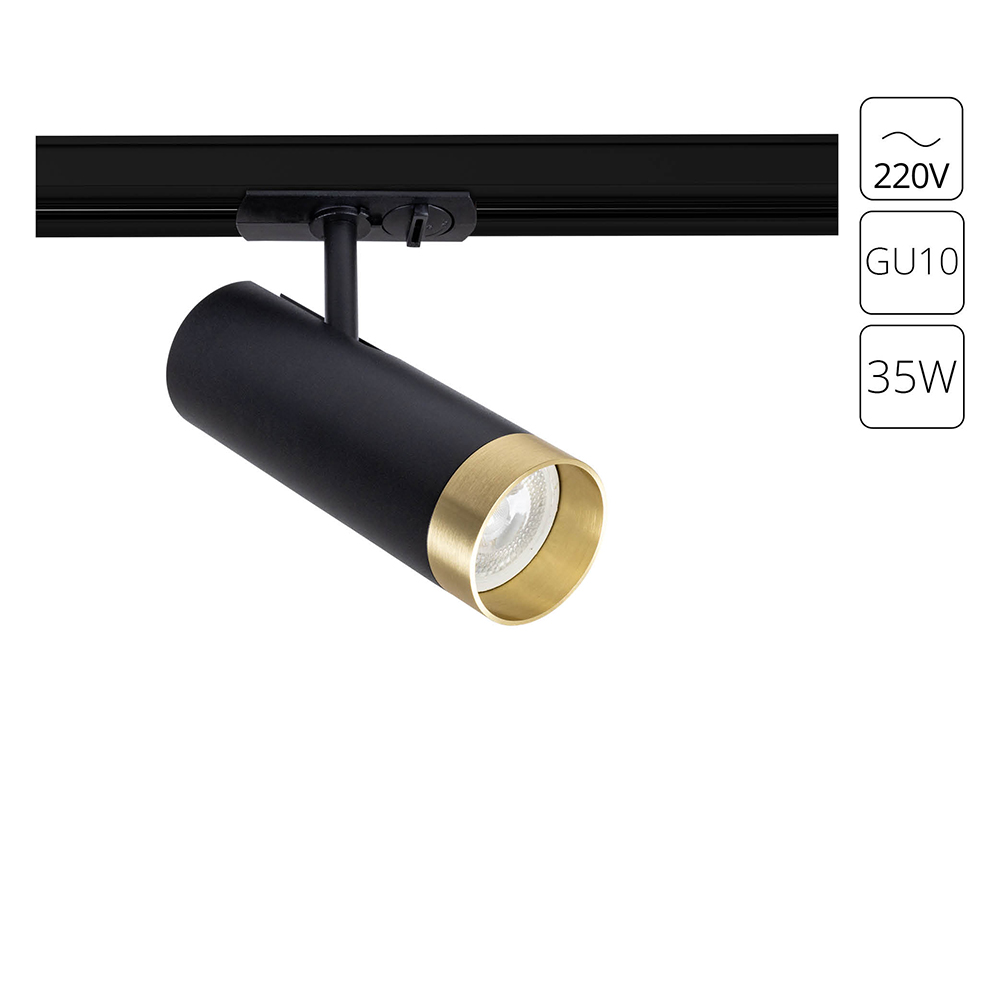 Изображение товара Трековый светильник Topic Arte Lamp IP20 A2356PL-1BK черный