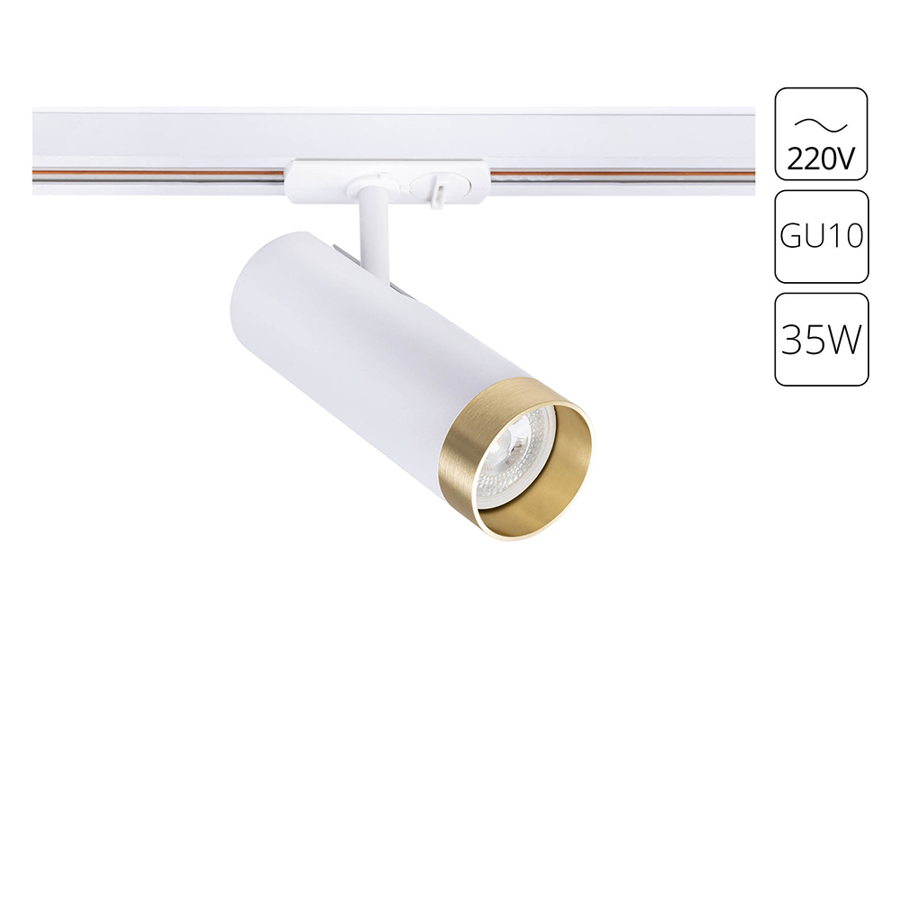 Изображение товара Трековый светильник Topic Arte Lamp IP20 A2356PL 1WH белый современный