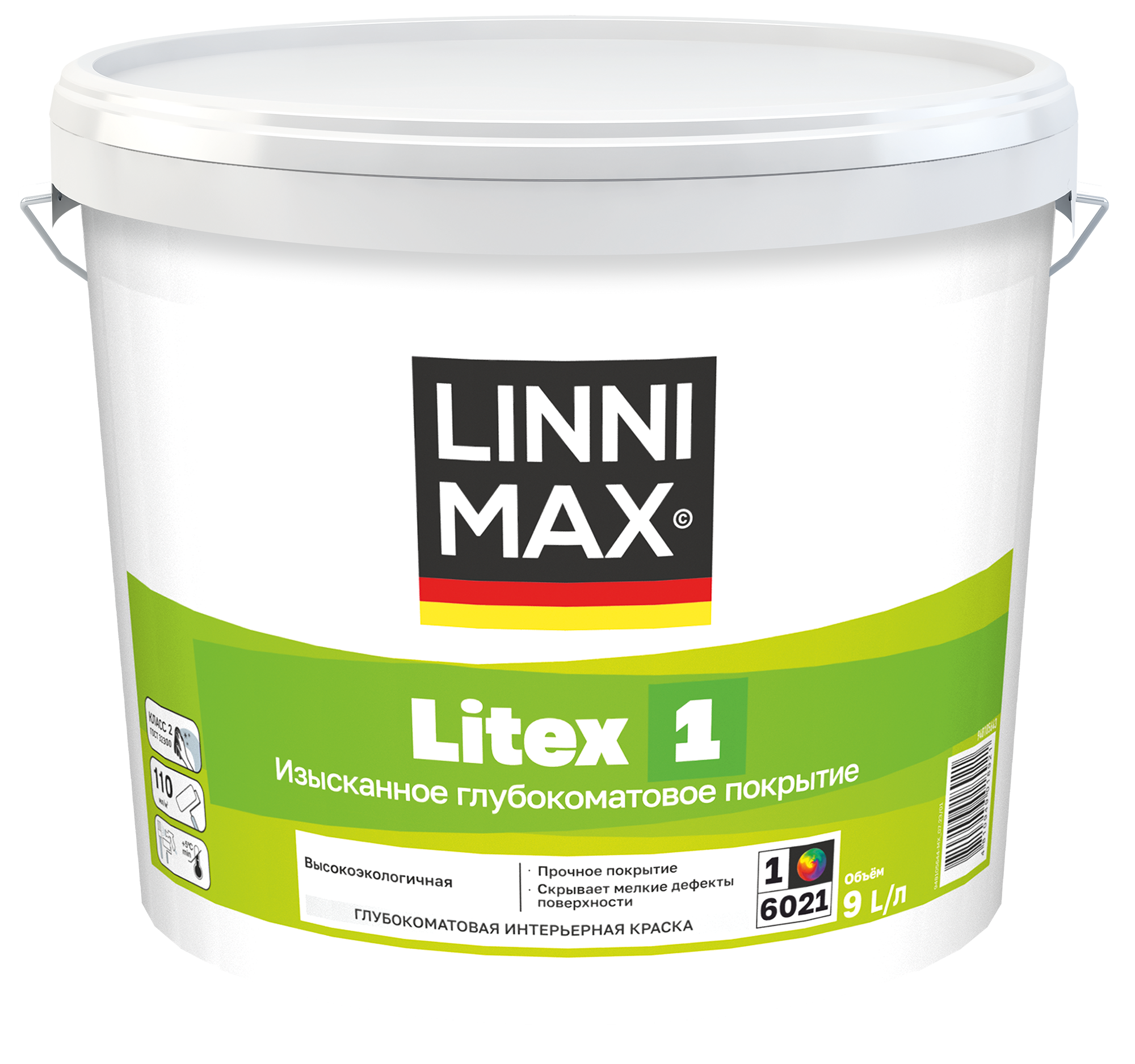 Изображение товара Краска водно-дисперсионная LINNIMAX Litex 1 / Литекс 1 База 1 2,5 л