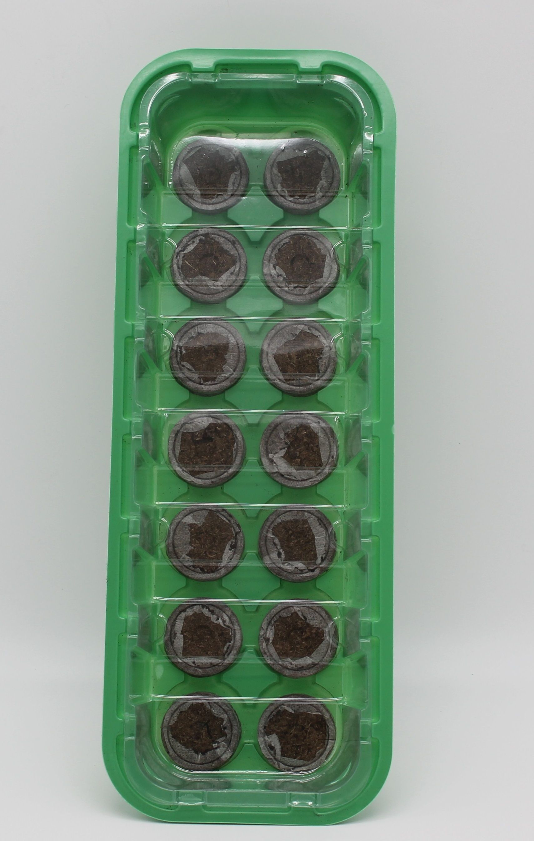 Изображение товара Мини парник с торфяными таблетками 14 шт диаметром 41 мм для комнатного выращивания