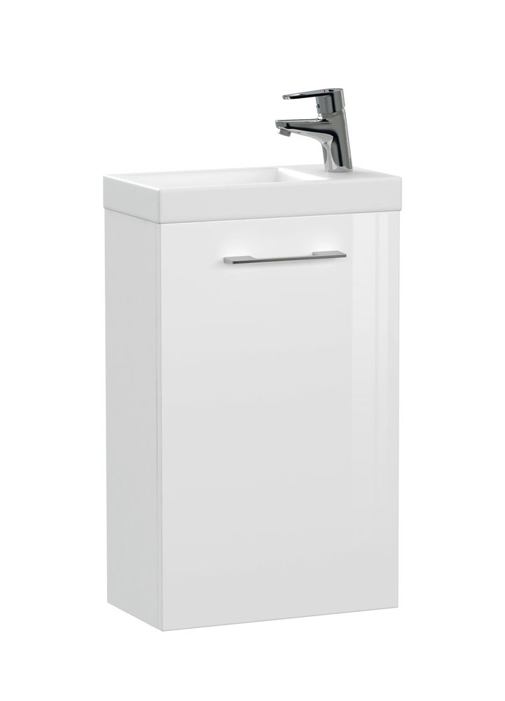 Изображение товара Комплект LARA 40 белая раковина COMO 40 смеситель CARI сифон