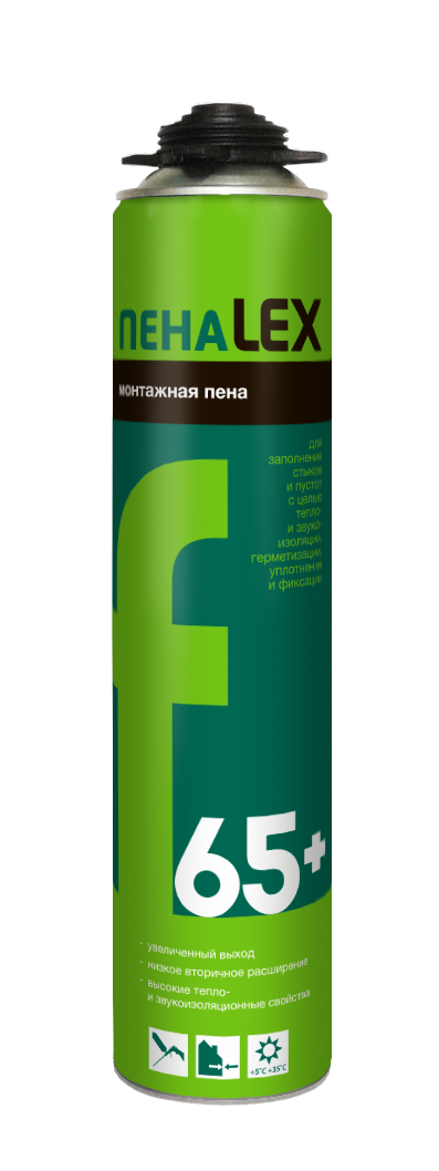 Изображение товара LEX монтажная полиуретановая пена 65+ для внутренней и наружной отделки