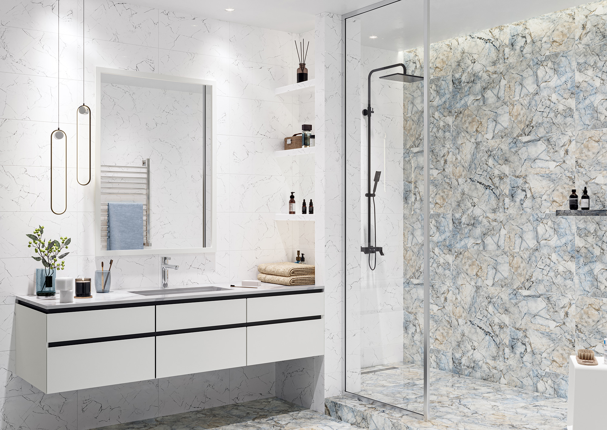 Изображение товара Плитка керамическая Global Tile Solo белая 25x50 см 1,375 м² для стен внутренней отделки