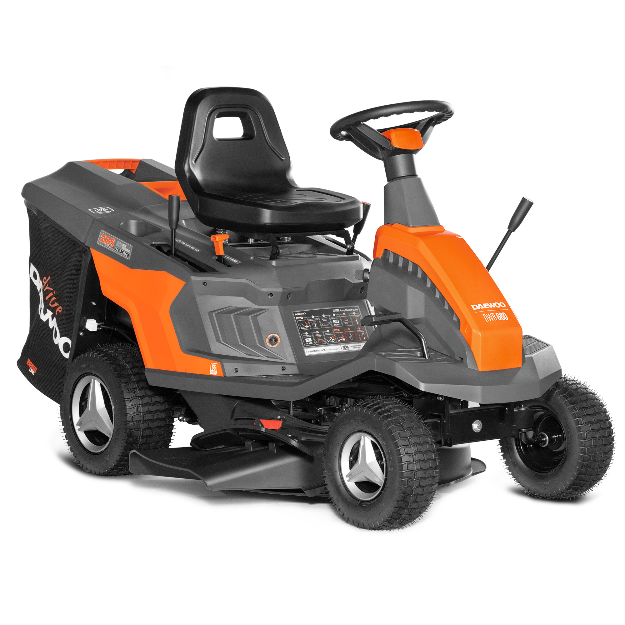 Изображение товара Бензиновый райдер DAEWOO DWR 660 7,5 лс 66 см для газона
