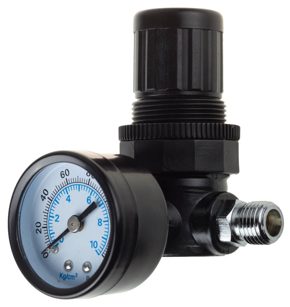 Изображение товара Регулятор подачи воздуха с манометром Kraftool 10 бар для пневмооборудования