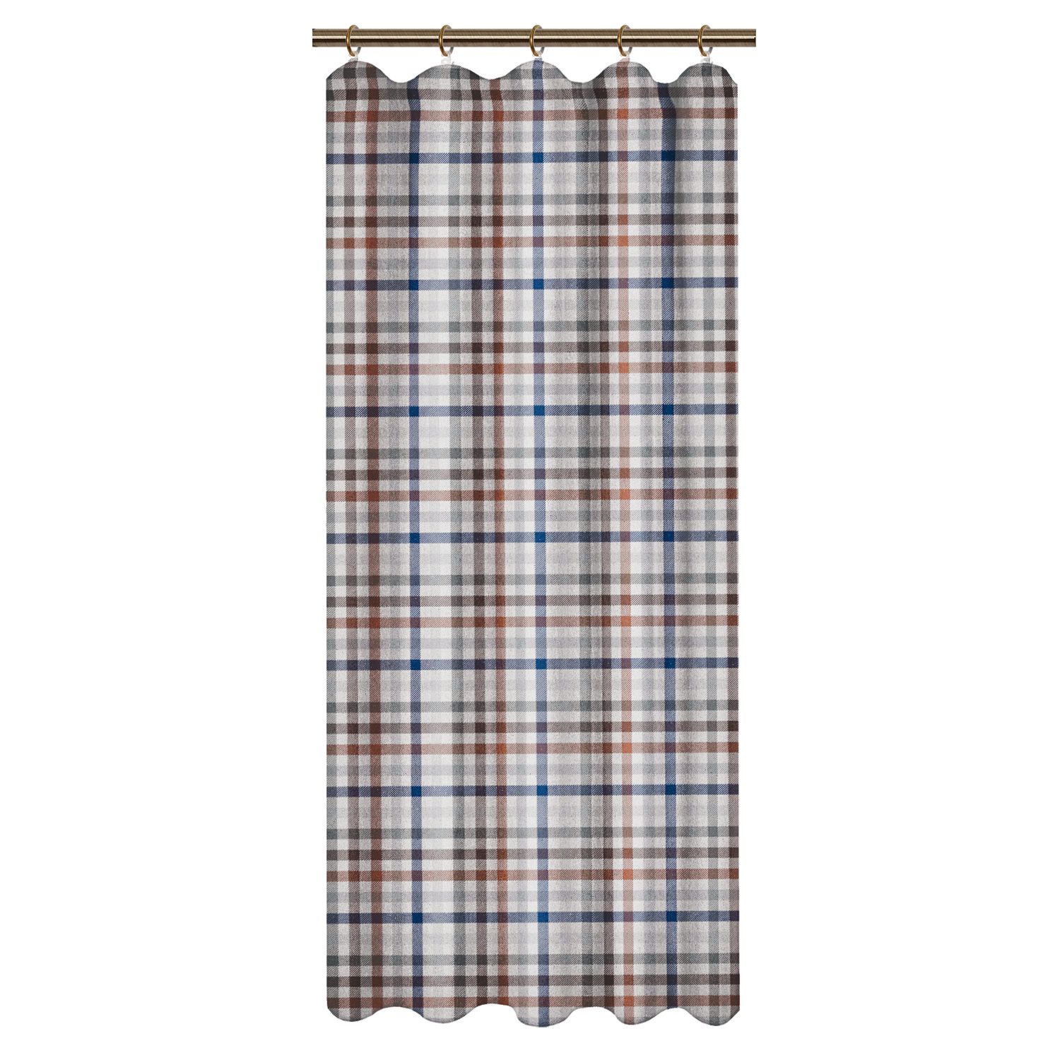 Изображение товара Штора хлопок клетка ТАРТАН 145Х180 бежевый