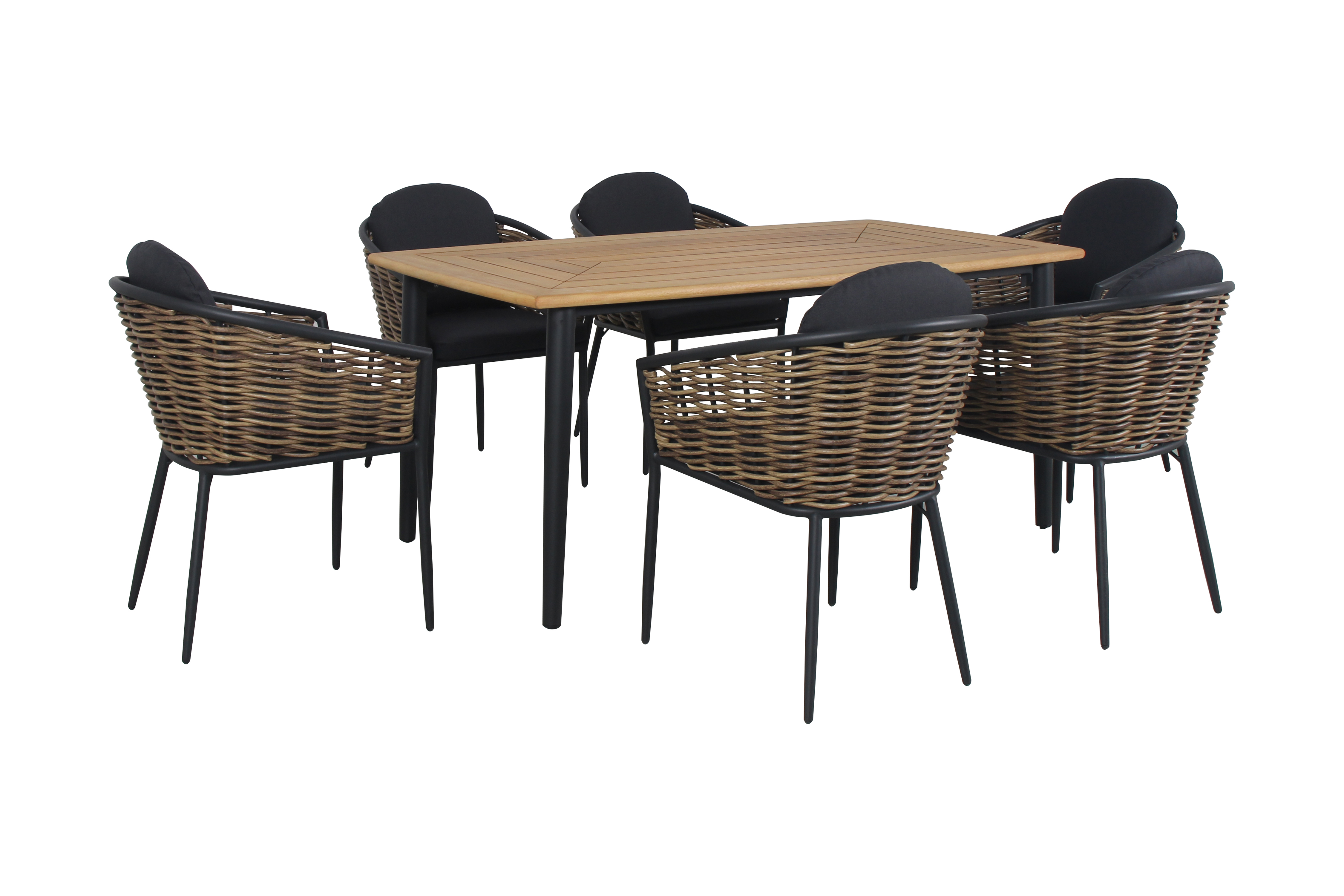 Изображение товара Набор садовой мебели Dinner set стол и 6 кресел
