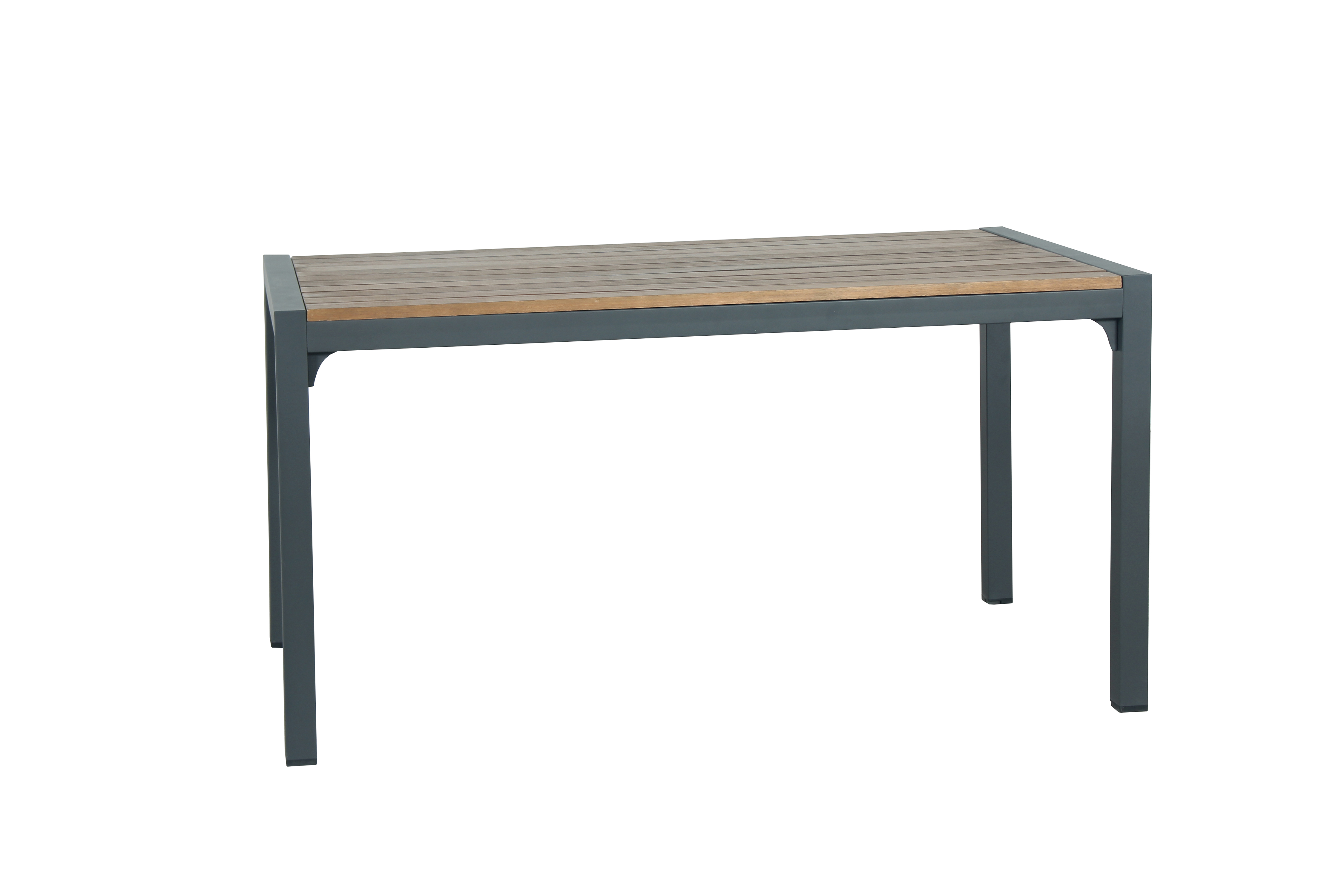 Изображение товара Садовый стол из акации и алюминия 145x82x75 см коричневый