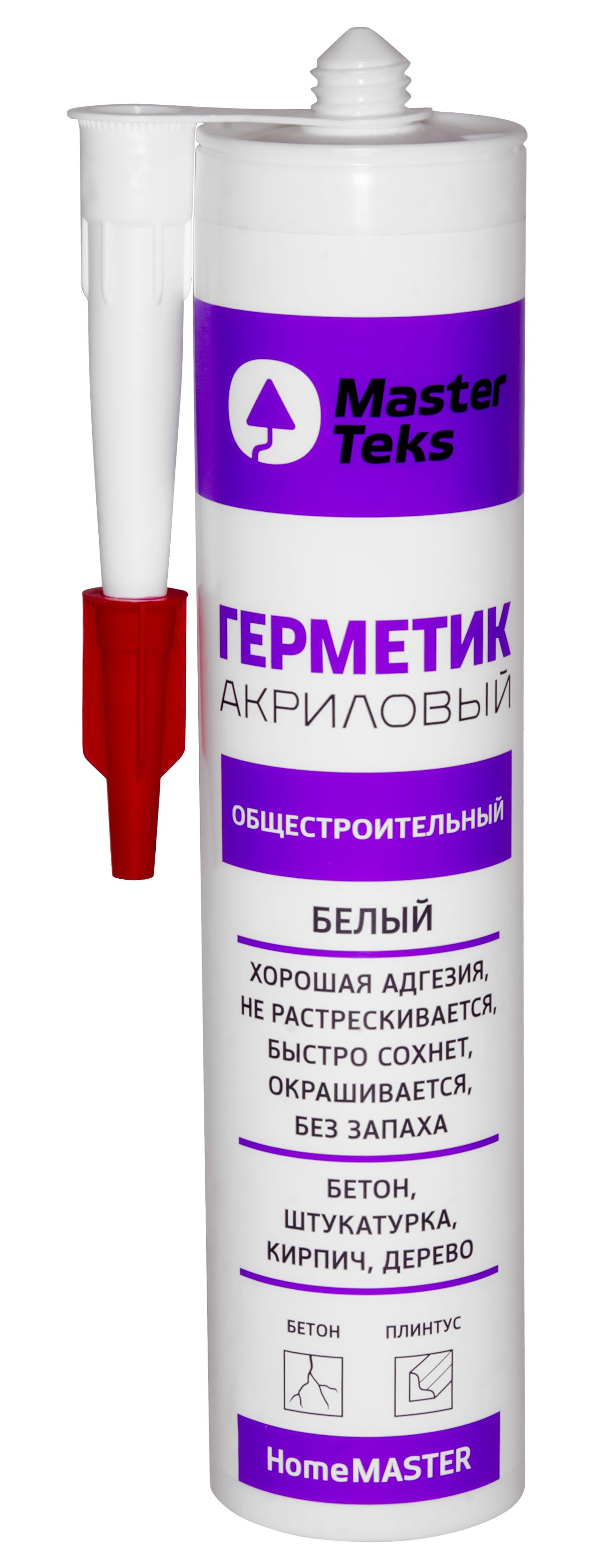 Изображение товара MasterTeks HM герметик акриловый общестроительный 260 мл белый
