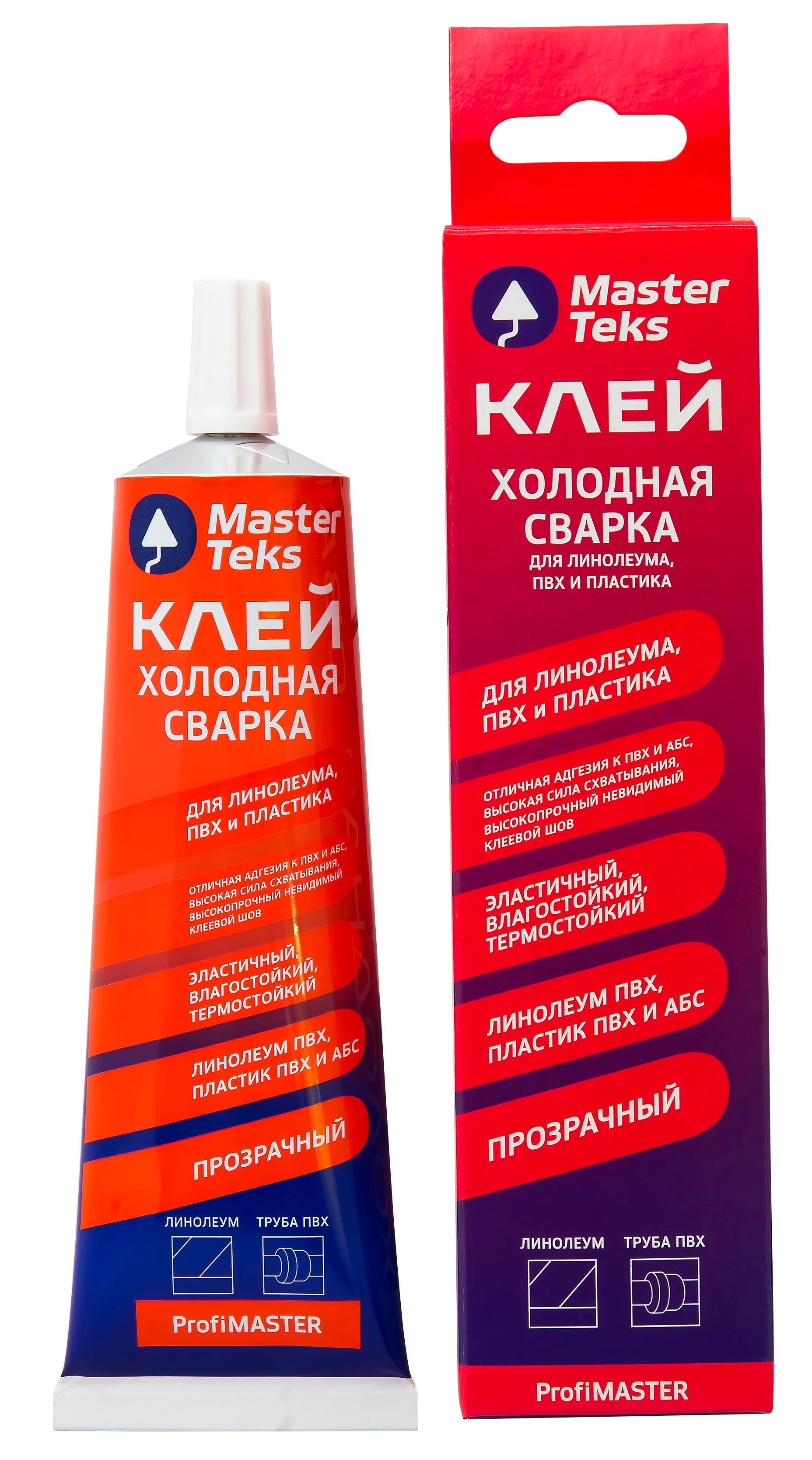 Изображение товара MasterTeks PM клей поливинилхлоридный Холодная Сварка 115 гр прозрачный